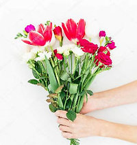 Pastel Mixed Vase Arrangement