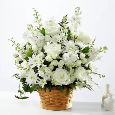 Sentimental Basket in White