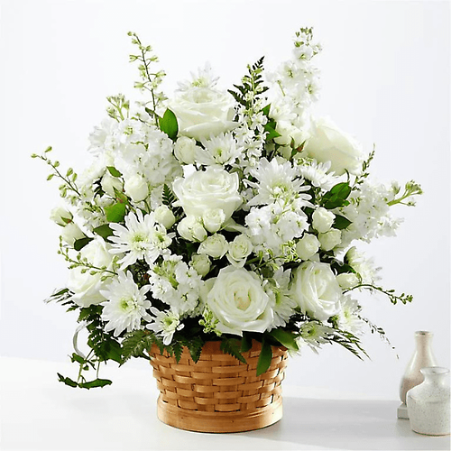 Sentimental Basket in White