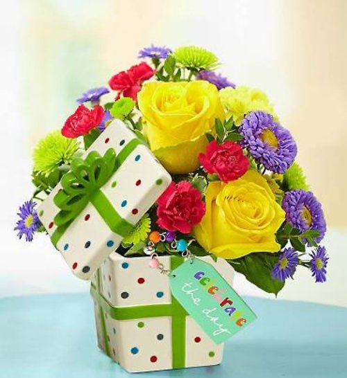 Celebrate The Day Present Bouquet