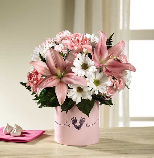 Tiny Miracle New Baby Girl Bouquet