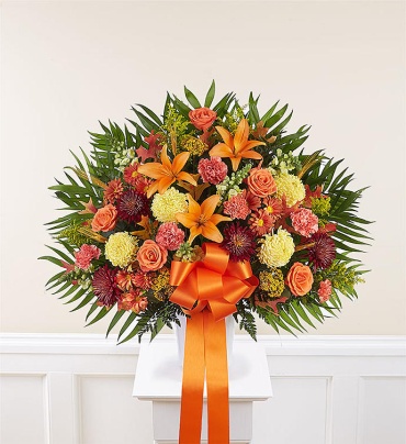 Standing Mixed Basket In Fall Colors