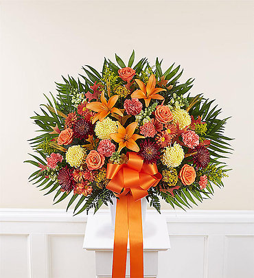 Standing Mixed Basket In Fall Colors