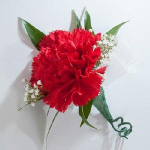 Red Carnation Boutonniere