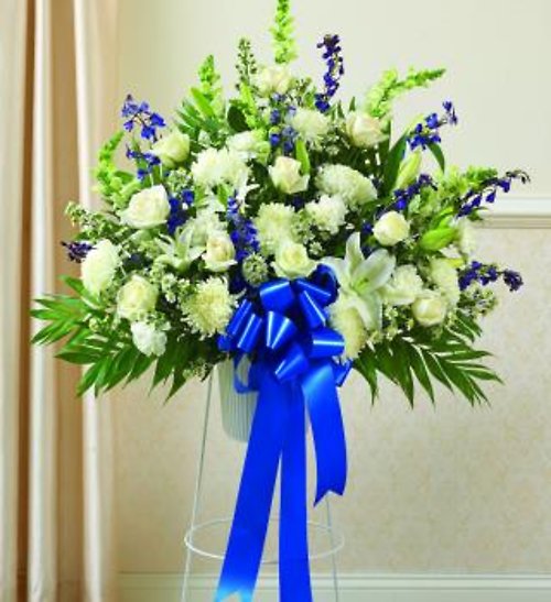 Blue Sympathy Standing Basket Premium