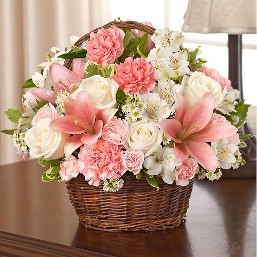 Cherish in Pink Basket
