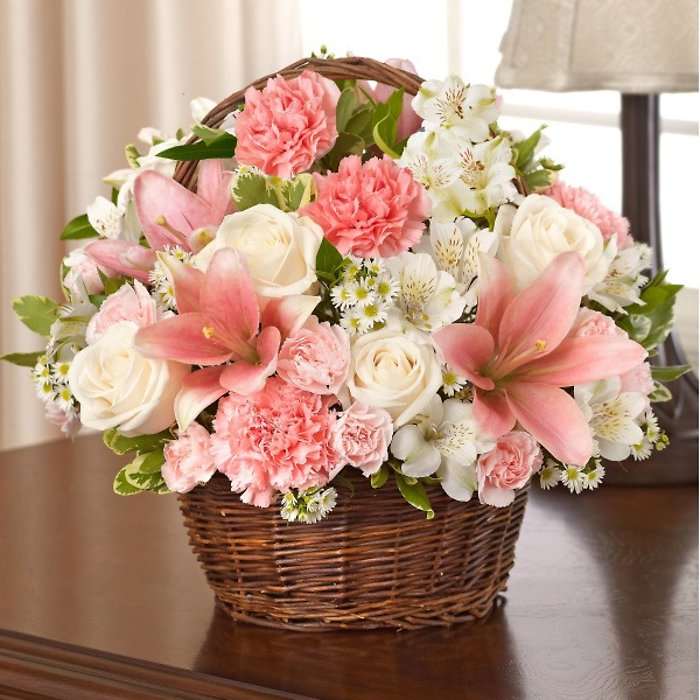 Cherish in Pink Basket
