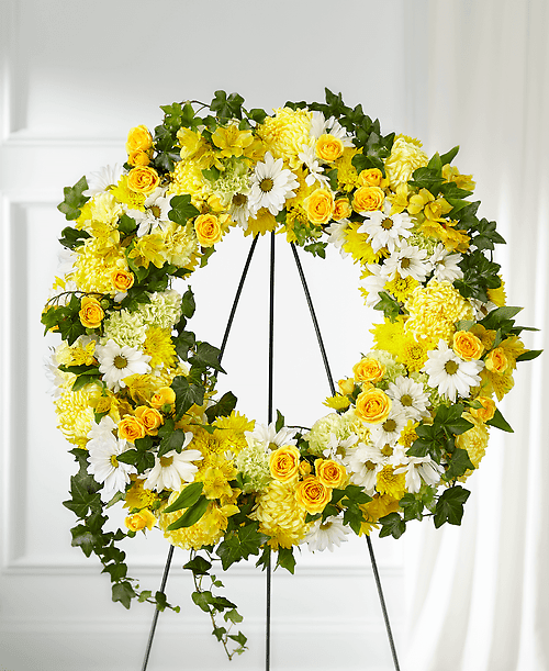 Golden Remembrance Wreath
