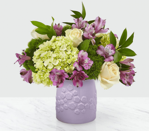 Enchanting Lavender Ceramic Vase