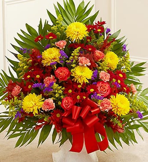 Sympathy Basket in Deep Tones