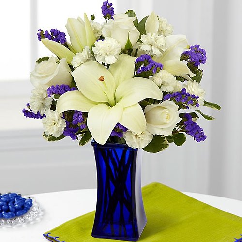 Beyond Blue (Made in Clear Vase)