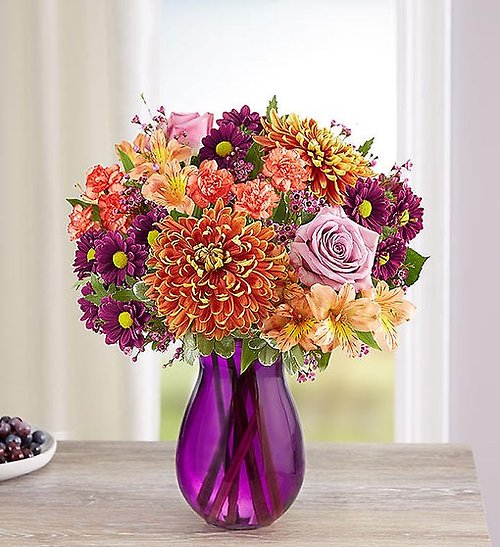 Crazy For Plum For Fall (Made in Clear Vase)