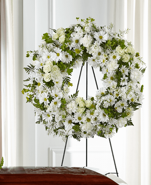 White Faithful Wreath