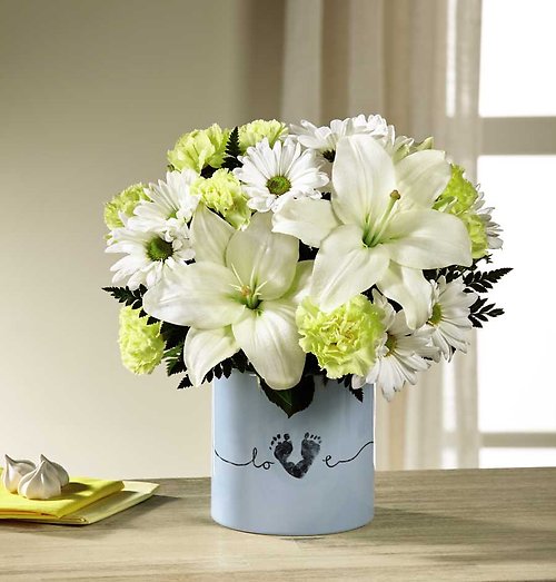 Tiny Miracle New Baby Boy Bouquet