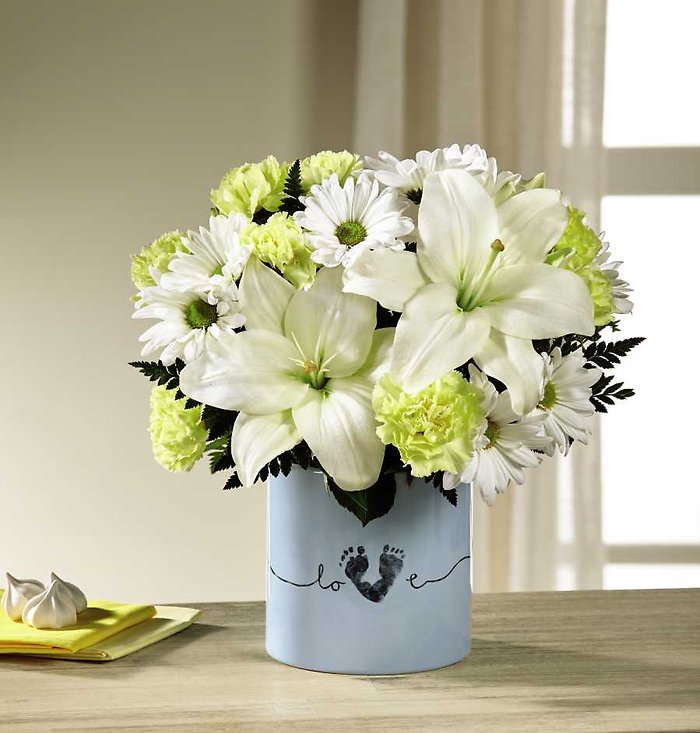 Tiny Miracle New Baby Boy Bouquet