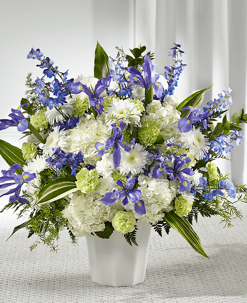 Soft Serenity Floor Basket in Blue
