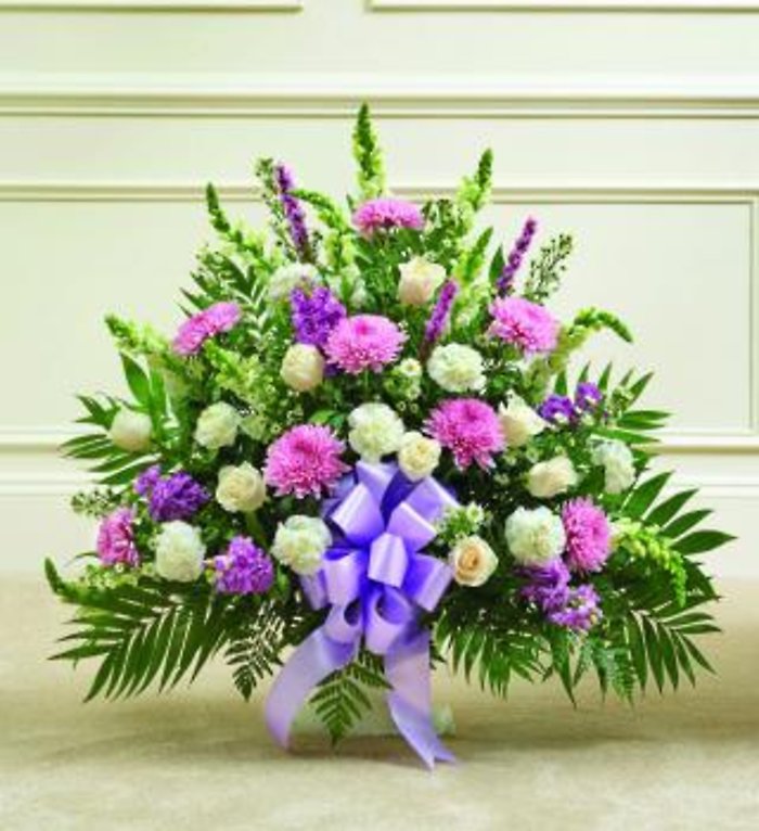 Lavender Sympathy Floor Basket Premium