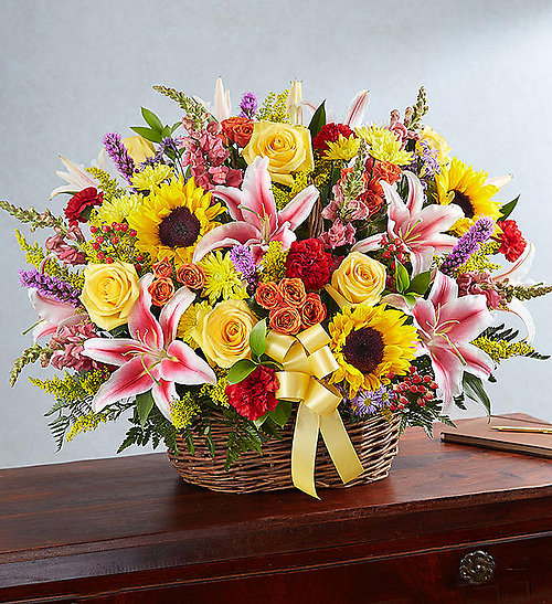 Peaceful Thoughts Vibrant Basket