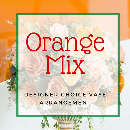 Orange Mixed Vase Arrangement