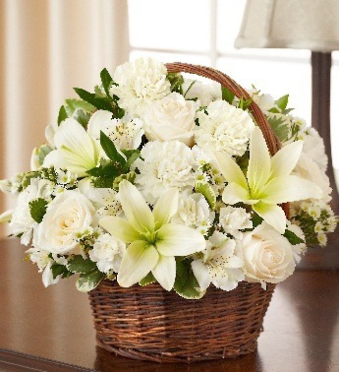 Prayers &#038; Peace Basket All White
