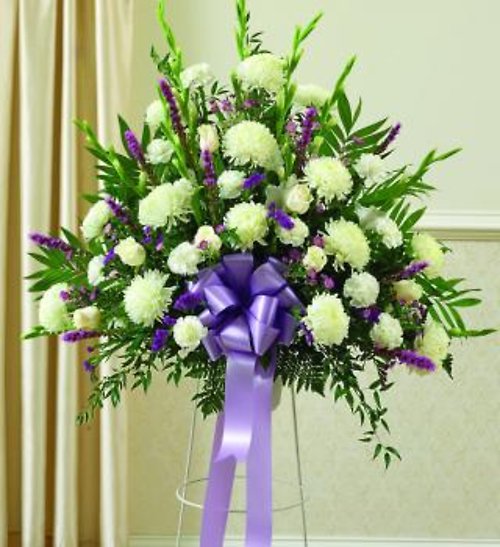 Lavender Sympathy Standing Basket Premium