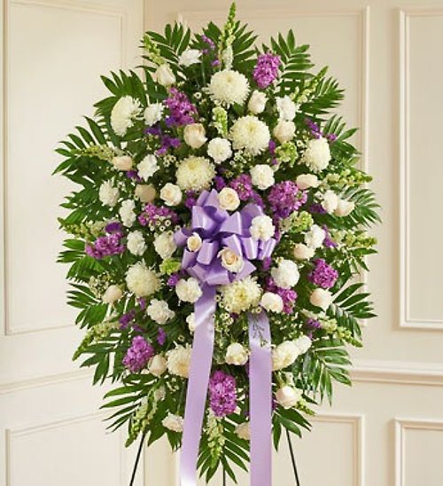 Lavender &#038; White Standing Spray