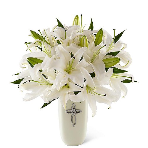 Faithfully Yours Sympathy Vase