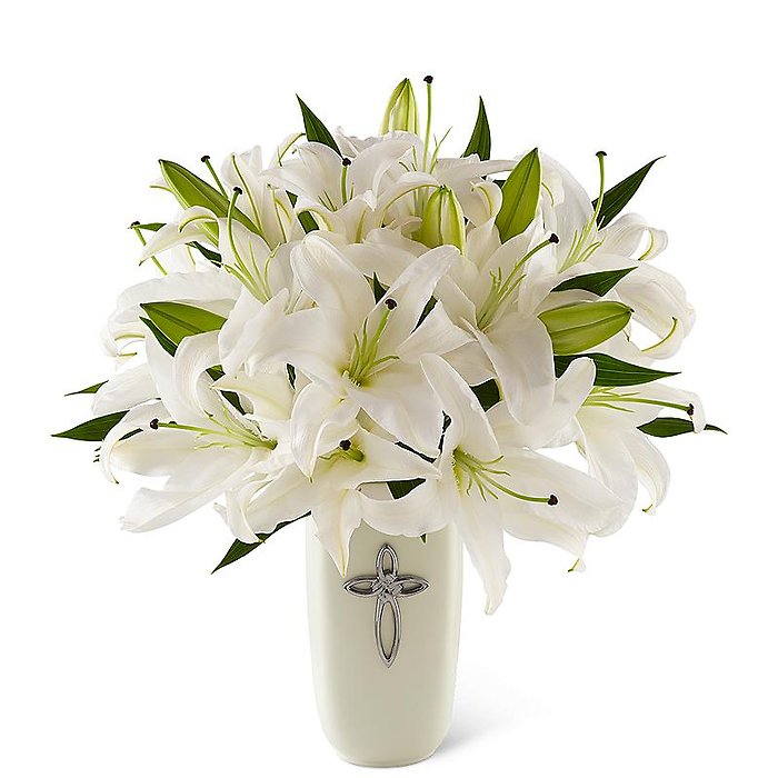 Faithfully Yours Sympathy Vase
