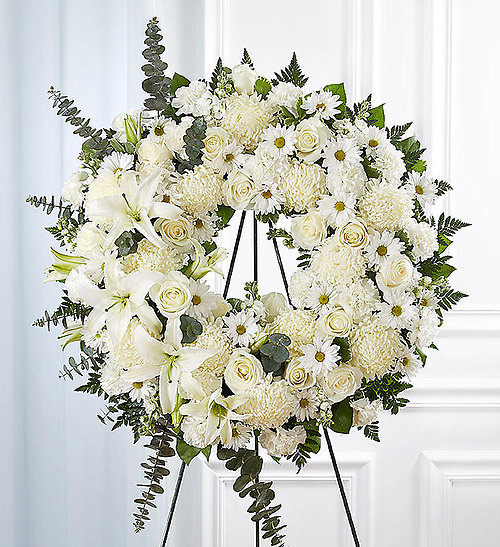 All White Upscale Wreath