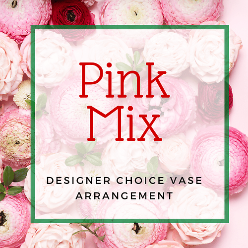 Pink Mixed Vase Arrangement