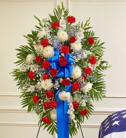 Red White &#038; Blue Standing Spray
