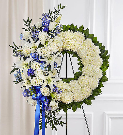Forever Blue Wreath