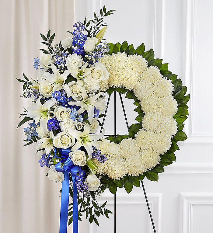 Forever Blue Wreath