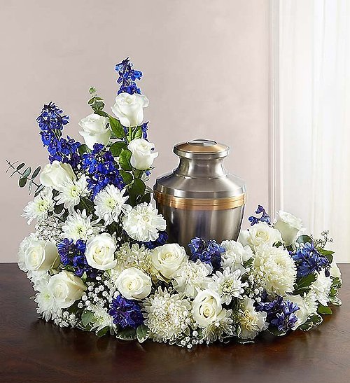 Divine Peace Urn in Blue