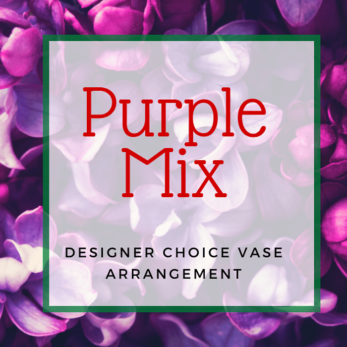 Purple Mixed Vase Arrangement