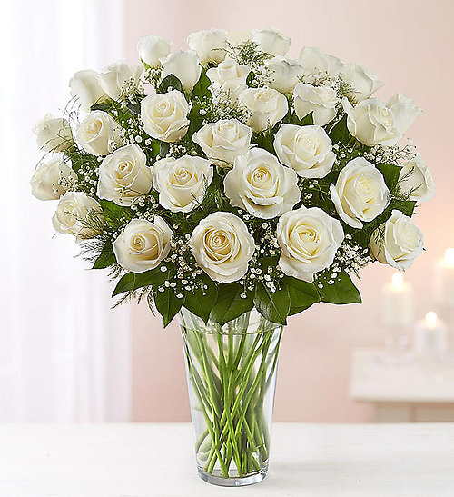 3 Dozen White Rose Vase We can use floral spray to spray paint r