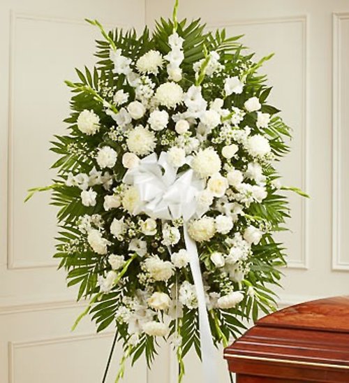All White Standing Spray